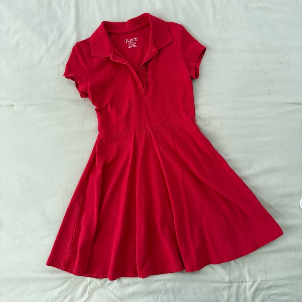Toddler red dress (petite 5/6)